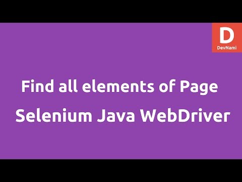 Find all elements of Web Page Selenium Java