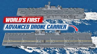 Type 076 Sichuan: Chinese Warship that Launches Stealth Drones!076型四川级：中国军舰发射隐形无人机！