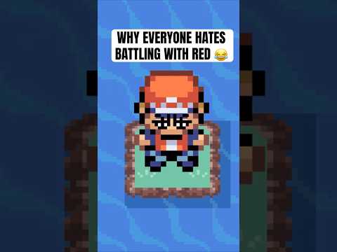 Why everyone hates battling with Red 😂 #pokemon #shorts