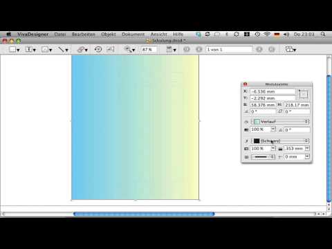 Erste Schritte mit Viva Designer Teil 3 - Verläufe anlegen © www.gemeindebrief-in-farbe de