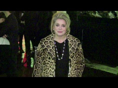 Guests arriving at 2014 Etam fashion show in Paris