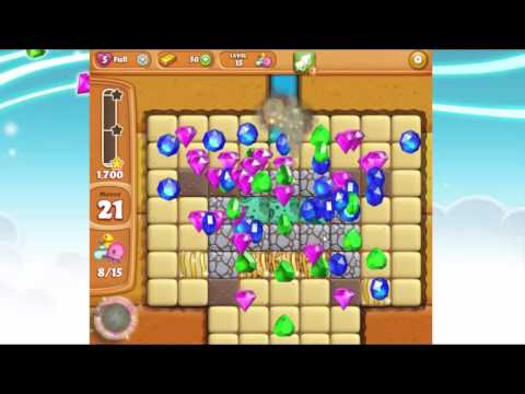 Diamond Digger Saga Level 15 Gameplay