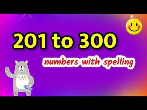 201 to 300 numbers | 201 to 300 | 201 to 300 counting