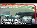 Lewis Hamilton's Tyre Drama In Full, With Radio | 2020 British Grand Prix