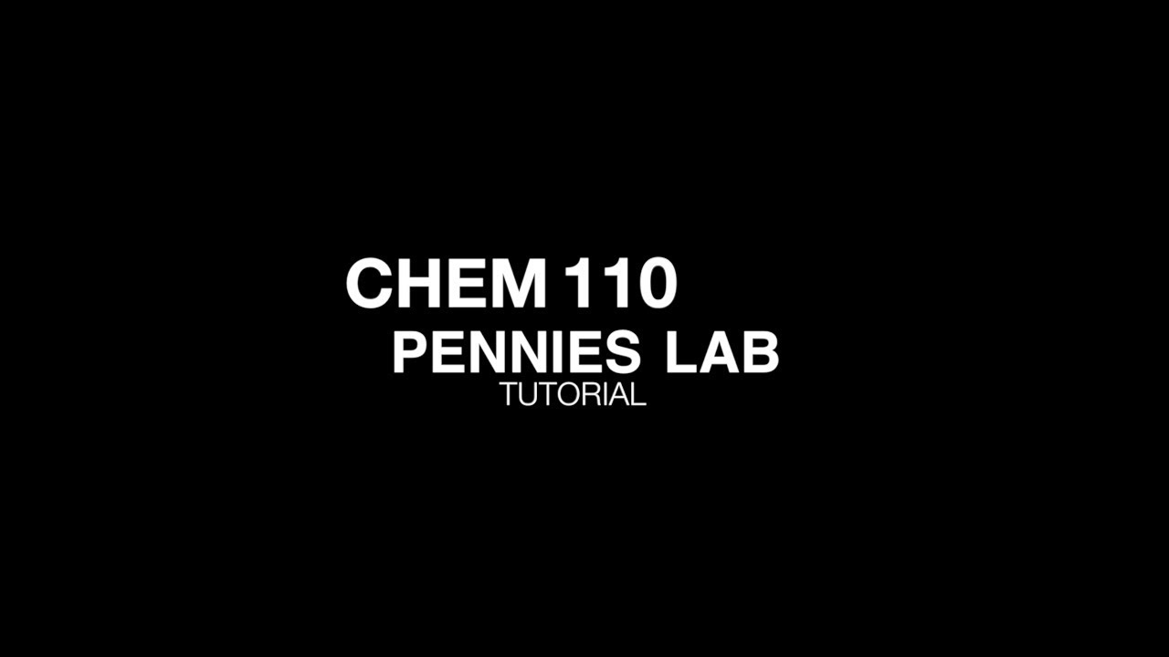 CHEM 110 - Pennies Lab