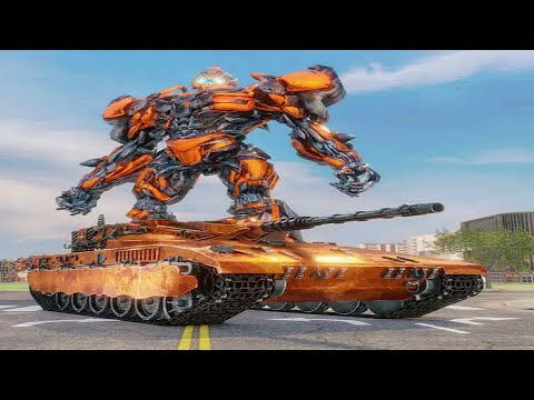 US Army Robot Tank Transform: Robot Destruction Car City - Android iOS Gameplay