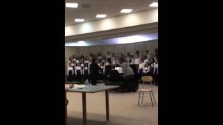 Chloe with woodland concert choir