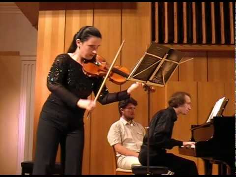 Artamonova & Kurbatov play A. Kurbatov Sonata #2 (part)