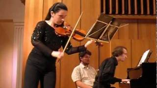 Artamonova & Kurbatov play A. Kurbatov Sonata #2 (part)