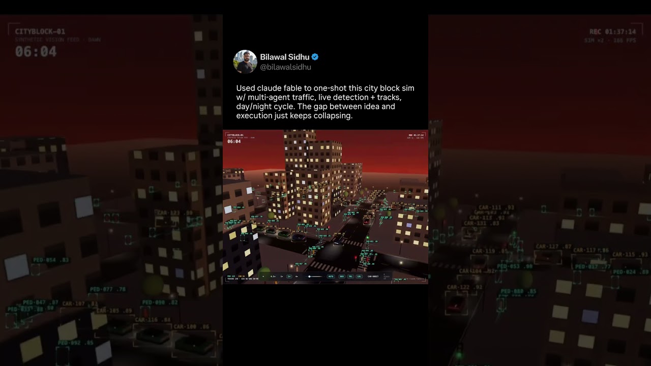 I used claude fable to make this city block simulator