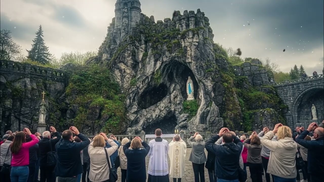 W Lourdes pielgrzymi zostali obrzuconi kamieniami podczas mszy… ale Mat...
