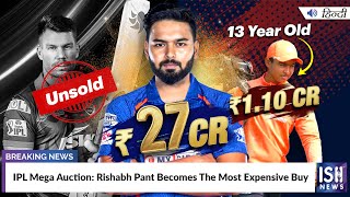 IPL Mega Auction: Rishabh Pant Becomes The Most Expensive Buy