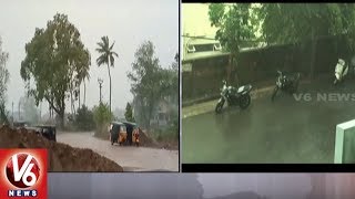 Heavy Rains Lash North States Of Andhra Pradesh | V6 News