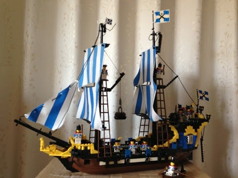 Lego Vintage Pirate Custom Ship MOC 6274 / 6285 / 10040 Caribbean Clipper Black Seas Baraccuda
