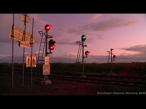 1PM5 Container Freight At Sunset - PoathTV Australian Trains & Railways