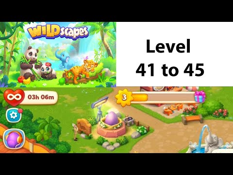 Wildscapes Gameplay Walkthrough Level 41 to 45