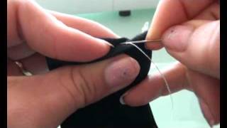 Blindstitch, how to close something with invisible stitches