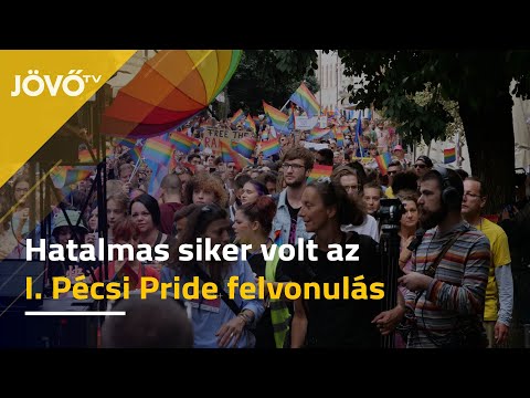 Hatalmas sikert aratott az első vidéki pride felvonulás Pécsett | Jövő TV
