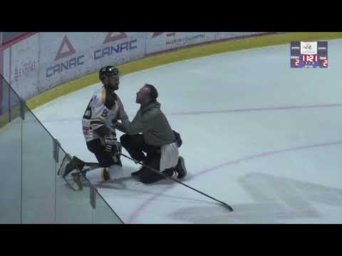 Jérémie Malouin EXPULSION 5 Minutes pour donner du coude + Mêlée! - Sorel vs St-Georges - 16-12-22