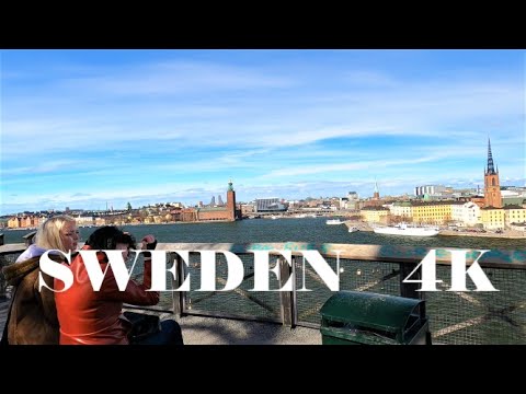 STOCKHOLM WALK 4K: Heights: The viewpoint Monteliusvägen - Kvarteret Kattörat - Bastugatan