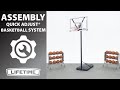 Lifetime Quick Adjust Basketball System Lifetime Assembly Video