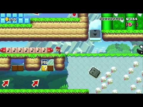 難しいテクニカル70秒スピードラン!　SPEED RUN! by スピランりょうたくん ~ SUPER MARIO MAKER ~ NO COMMENTARY 1be