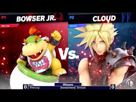 Smash@Sunken #69 - Weruop (Bowser Jr.) vs Sinbad (Cloud) - Ultimate Singles WR3