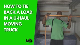 How to tie back a load in a U-Haul Moving Truck
