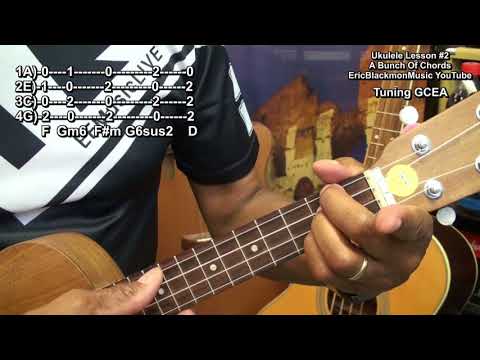 UKULELE LESSON #2 Chords & Strumming How To Play Ukulele @EricBlackmonGuitar