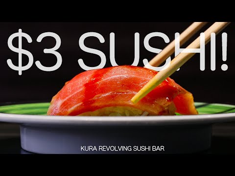 $3 Affordable Sushi at a Popular Revolving Sushi Restaurant! | Kura Sushi • くら寿司