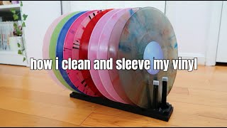 how i clean and sleeve my vinyl 🎵