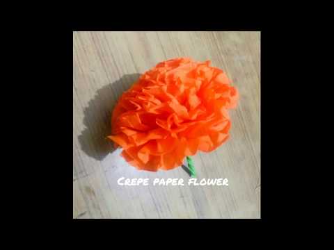 How to make crepe paper flower?