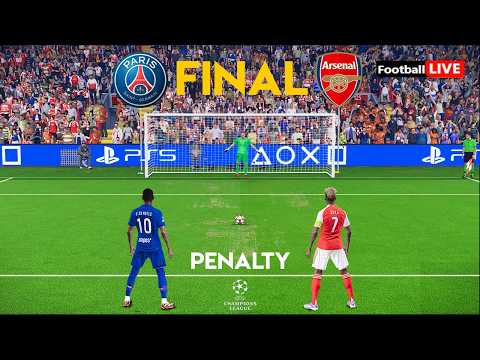 PENALTIES : PSG vs ARSENAL - Final UEFA Champions League 2026 | Match Today | Simulation PES