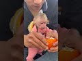 Bibi and dad peel oranges #monkey #cute #monkeydluffy #funny #babymonkey