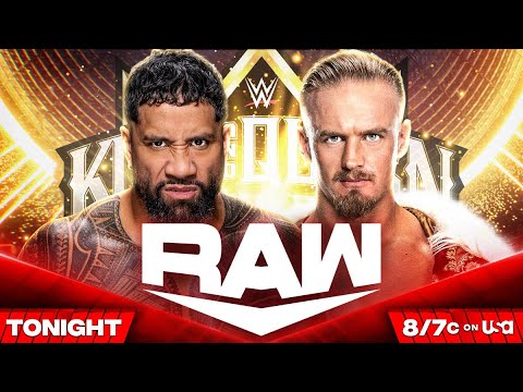 WWE Raw Jey Uso VS Ilja Dragunov Full Match