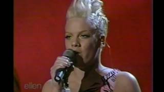 P!nk   God Is A DJ Live on The Ellen DeGeneres Show 2003