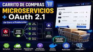 🚀 Carrito de Compras con Angular + Microservicios | OAuth 2.1, Spring Gateway, Docker y Kubernetes