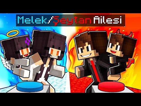 MELEK Gökçe Ailesi vs ŞEYTAN Ahmet Ailesi KAPIŞMASI - Minecraft