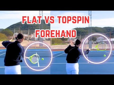 Flat vs Topspin Forehand: Tennis Technique Explained