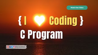 I Love Coding ❤ Status Using | C Programming Language | I Love Coding in C Graphics #cprogramming