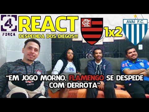 REACT FLAMENGO 1x2 AVAI - BRASILEIRÃO 2022