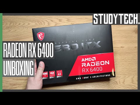 Unboxing MSI Radeon RX 6400 Aero ITX [4K/Deutsch] #studytech