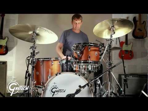 Gretsch Drums - Brooklyn USA Jazz 18" Satin Mahogany & Keith Carlock