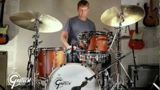 Gretsch Drums - Brooklyn USA Jazz 18&quot; Satin Mahogany &amp; Keith Carlock