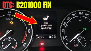 VW, Skoda, Seat: Dynamic Road Sign Display | B201000 No Basic Setting Fix