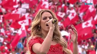 National Anthems (&amp; Sipi Tau) - Tonga vs England [RLWC17 SF]