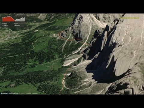 Sasso Piatto e Sasso Lungo giro orário da Passo Sella