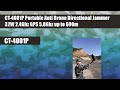CT4001P PORTABLE UAV DRONE 32W 2.4GHZ GPS 5.8GHZ JAMMER UP TO 600M