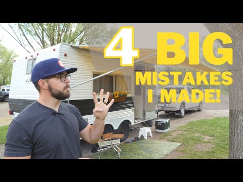 4 HUGE MISTAKES I Made While Remodeling My Camper Trailer!