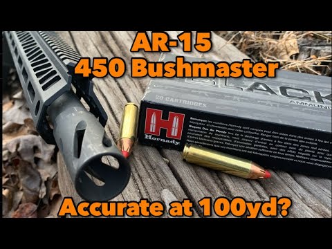 450 Bushmaster AR-15.. How will it group at 100yd?